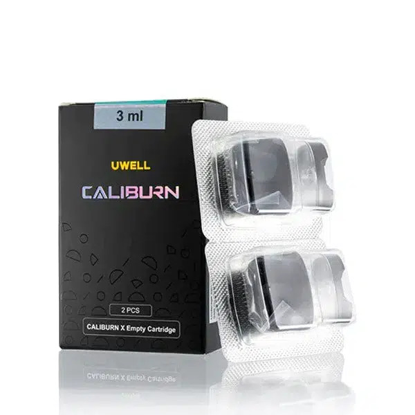 Uwell-Caliburn-X-Empty-Cartridge-3ml.jpg UWELL CALIBURN X Replacement Empty Pod(2PCS) - Image 1